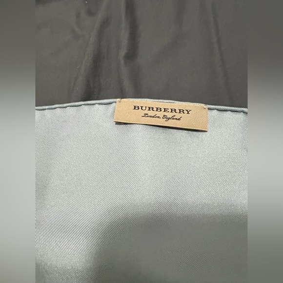 BURBERRY Montage Print Silk Square Scarf - Picture 10 of 14